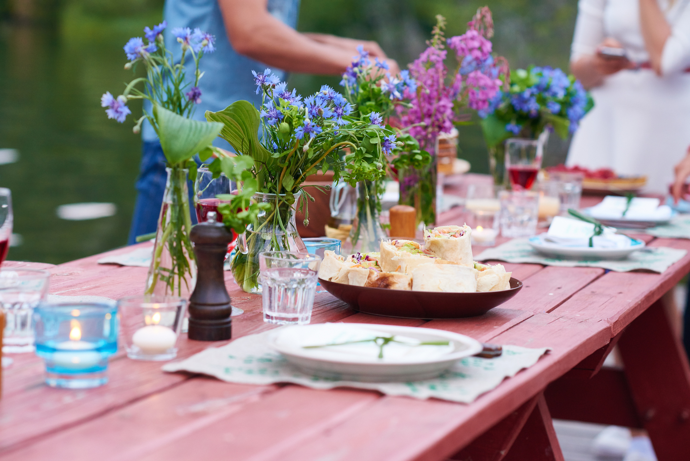 Dining table outdoors